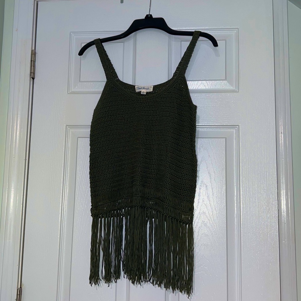 Crochet Fringe Tank Top